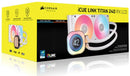 CORSAIR iCUE LINK TITAN 240 RX LCD WHITE 白色 RGB 240mm Liquid CPU Cooler CW-9061025-WW