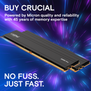 Crucial Pro 32GB Kit (2x16GB) Overclocking Black 黑色 DDR5-6000 UDIMM CP2K16G60C36U5B (AMD EXPO & Intel XMP 3.0)