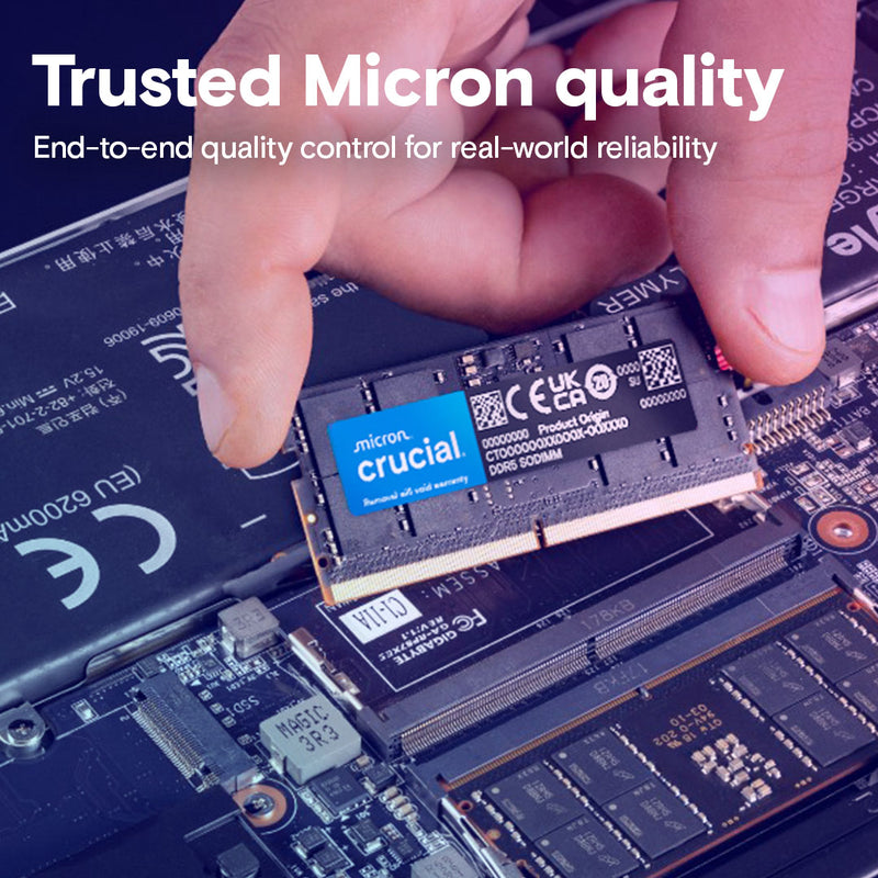 Crucial DDR5 SODIMM 96GB Kit (2x48GB) DDR5 5600MHz CT2K48G56C46S5 Memo