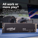 Crucial 4TB P310 CT4000P310SSD8 PCIe Gen4 NVMe 2280 M.2 SSD