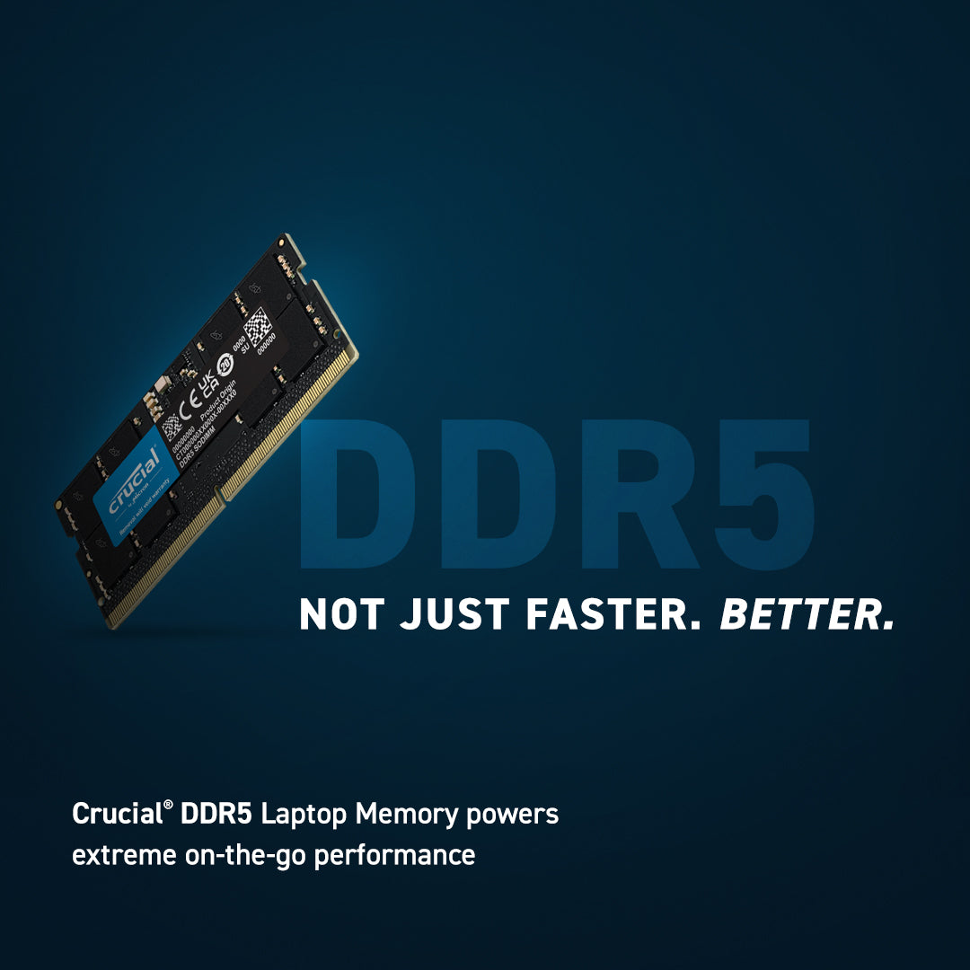 Crucial DDR5 SODIMM 32GB (1x32GB) DDR5 5600MHz CT32G56C46S5 Memory (RM