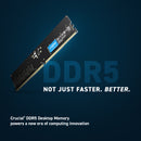 Crucial 32GB (1x32GB) CT32G56C46U5 DDR5 5600MHz UDIMM Memory (RM-DCD5C32)