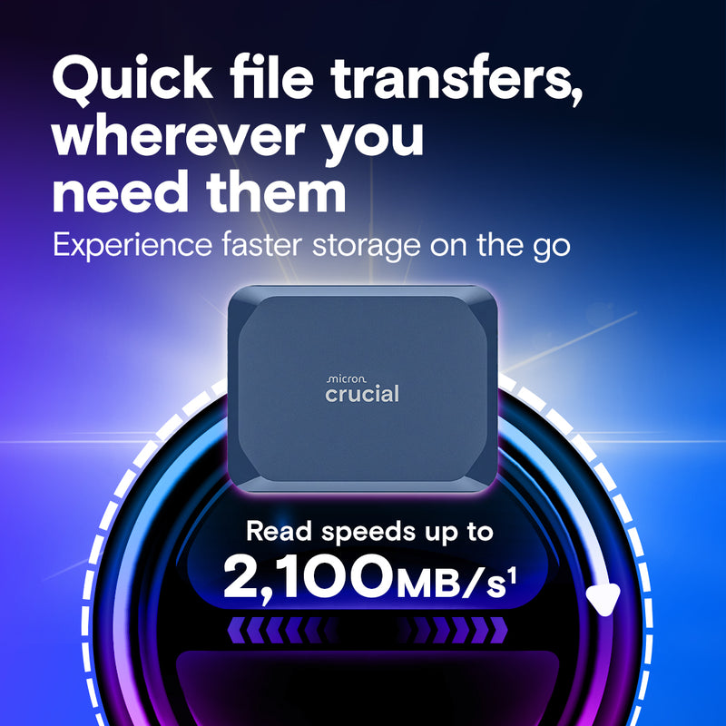 Crucial 8TB X10 USB 3.2 Gen 2x2 Portable SSD CT8000X10SSD9