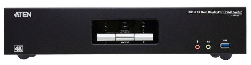 ATEN CS1942ATC 2-Port USB 3.0 4K DisplayPort Dual Display KVMP Switch for ATC