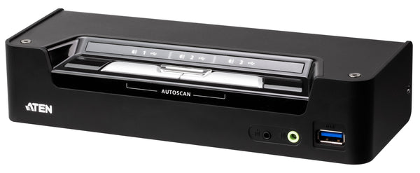 ATEN CS1953-E 3-Port USB-C & DisplayPort 1.2 Hybrid True 4K KVMP Switch w/Power Adapter