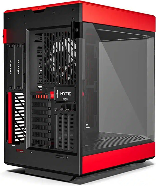 HYTE Y60 CA-HY60BR Black Red Tempered Glass Mid-Tower ATX Case w/RiserCable 4.0