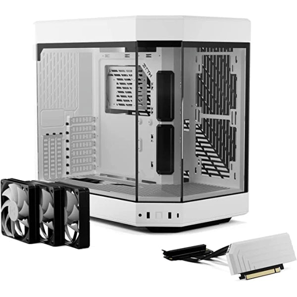 HYTE Y60 CA-HY60WW White Tempered Glass Mid-Tower ATX Case w/RiserCable 4.0