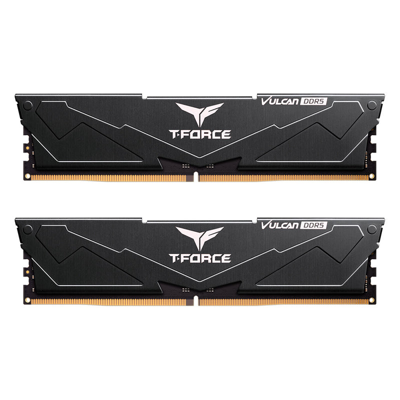 TEAMGROUP 64GB Kit (2x32GB) Vulcan D5 Black 黑色 DDR5 6000MHz Memory FLBD564G6000HC38JDC01 (RM-VU5B64B)