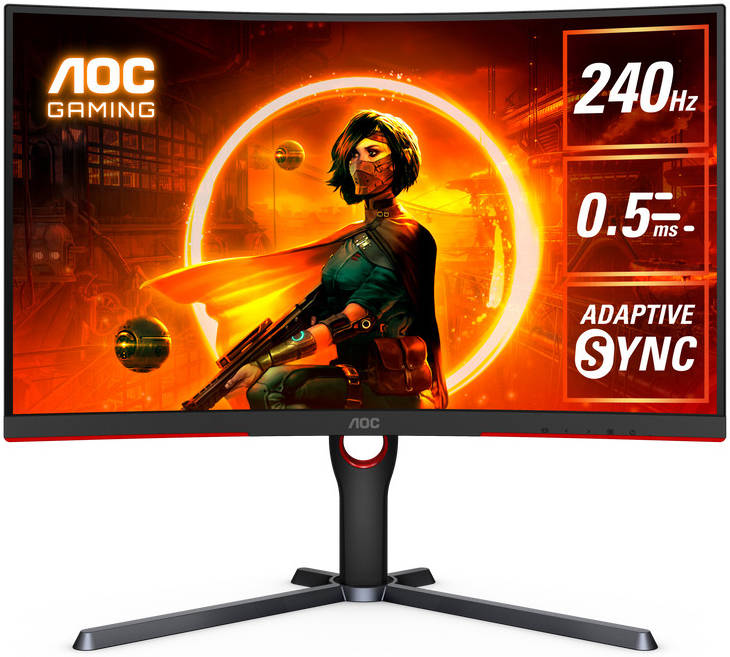AOC 27" CQ27G3Z 240Hz FHD VA (16:9) Curved Gaming Monitor