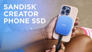 SanDisk 1TB Creator Phone SSD E62C 中文版 USB 3.2 Gen 2 Portable SSD SDSSDE62C-1T00-Z25