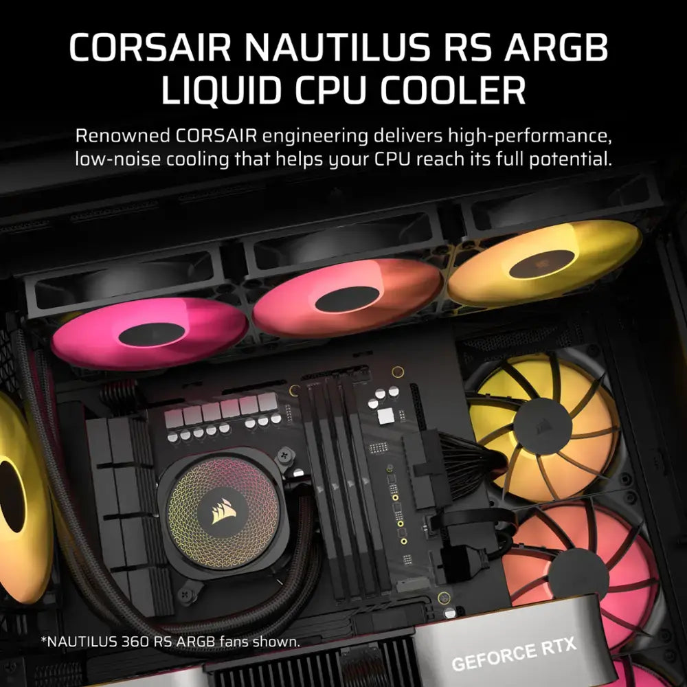 CORSAIR NAUTILUS 360 RS ARGB 360mm Liquid CPU Cooler CW-9060093-WW