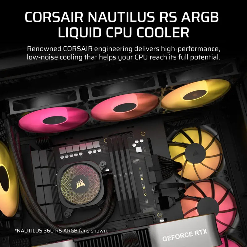 CORSAIR NAUTILUS 240 RS ARGB 240mm Liquid CPU Cooler CW-9060092-WW 