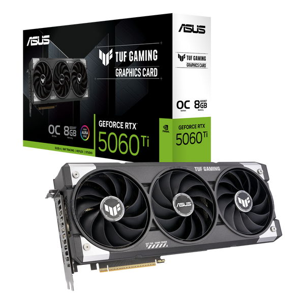 ASUS TUF GeForce RTX 5060 Ti OC 8GB GDDR7 TUF-RTX5060TI-O8G-GAMING (DI-E506TY8)