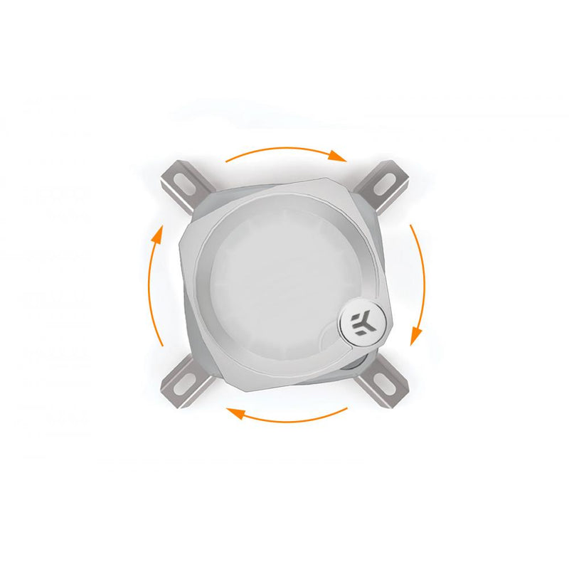 EKWB EK-Nucleus AIO CR240 Lux D-RGB WHITE 白色 240mm Liquid CPU Cooler 3831109897843