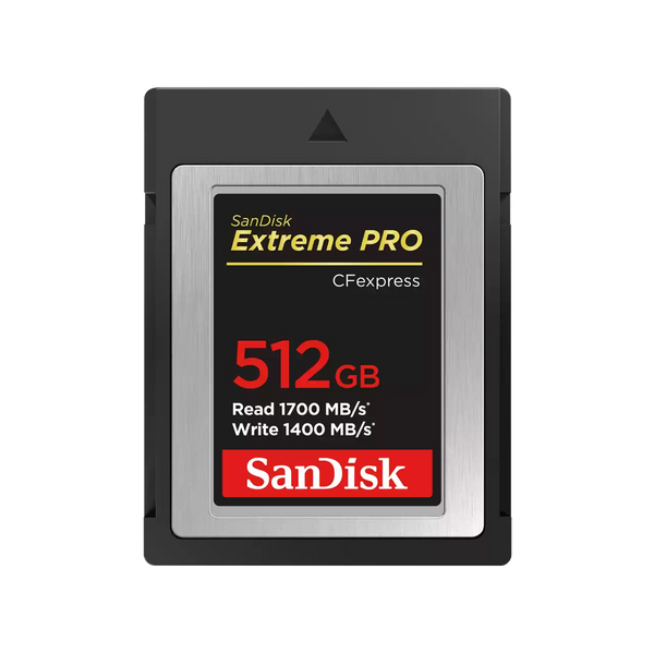 SanDisk 512GB Extreme PRO CFexpress Type B (1700R/1400W MB/s) SDCFE-512G-GN4IN 772-4298