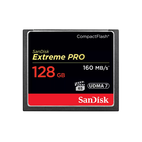 SanDisk 128GB EXTREME PRO CompactFlash (160R/160W MB/s) SDCFXPS-128G-G46 772-3251