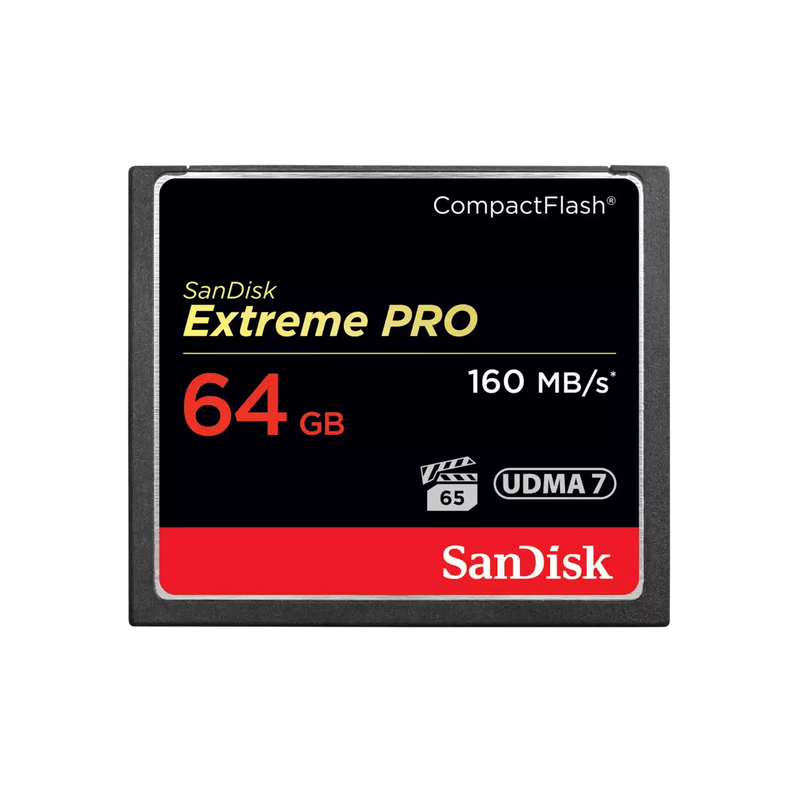 SanDisk 64GB EXTREME PRO CompactFlash (160R/160W MB/s) SDCFXPS-064G-G46 772-3250
