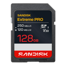 SanDisk 128GB Extreme Pro SD Card (CL10 V30 UHS-I U3 4K UHD 250MB/s) SDSDXXJ-128G-GSCIN 772-4811