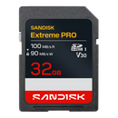 SanDisk 32GB Extreme Pro SD Card (CL10 V30 UHS-I U3 4K UHD 100MB/s) SDSDXXO-032G-GSCIN 772-4809