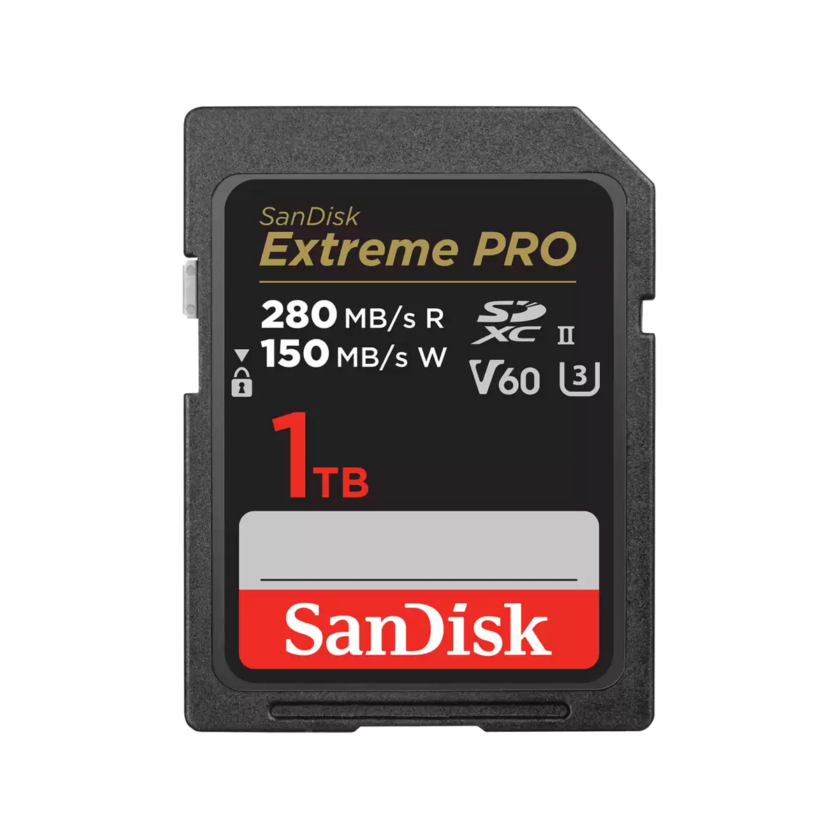 SanDisk 1TB Extreme Pro SDXC (V60, 6K/UHD, UHS-II/U3, 280R