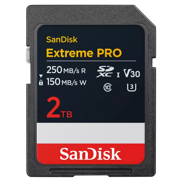 SanDisk 2TB Extreme Pro SD Card (CL10 V30 UHS-I U3 4K UHD 250MB/s) SDSDXXD-2T00-GN4IN 772-4692