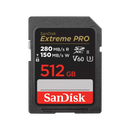 SanDisk 512GB Extreme Pro SD Card (CL10 V60 UHS-II U3 6K 280MB/s) SDSDXEP-512G-GN4IN 772-4599