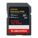 SanDisk 128GB Extreme Pro SD Card (V90 UHS-II 8K 310MB/s) SDSDXDE-128G-GN4IN 772-4822