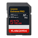 SanDisk 512GB Extreme Pro SD Card (V90 UHS-II 8K 310MB/s) SDSDXDE-512G-GN4IN 772-4824