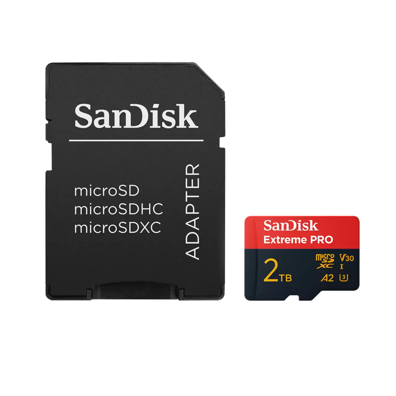 SanDisk 2TB Extreme Pro microSD (V30 UHS-I U3 A2 4K UHD 250MB/s) SDSQX