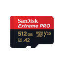 SanDisk 512GB Extreme Pro microSD (V30 UHS-I U3 A2 4K UHD 200MB/s) SDSQXCD-512G-GN6MA 772-4530