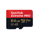 SanDisk 64GB Extreme Pro microSD (V30 UHS-I U3 A2 4K UHD 200MB/s) SDSQXCU-064G-GN6MA 772-4527