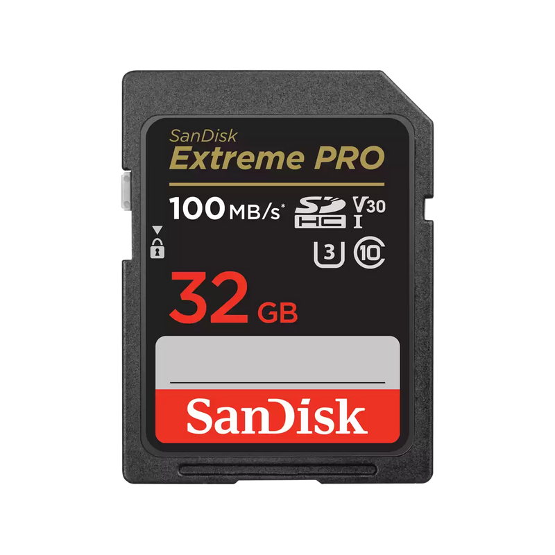 SanDisk 32GB Extreme Pro SDHC (V30, 4K/UHD, UHS-II/U3, 100R/90W MB/s) SDSDXXO-032G-GN4IN 772-4536
