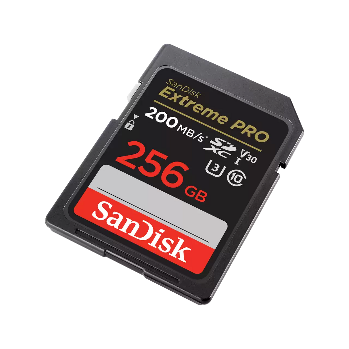 SanDisk 256GB Extreme Pro SDXC (V30, 4K/UHD, UHS-I/U3, 200R