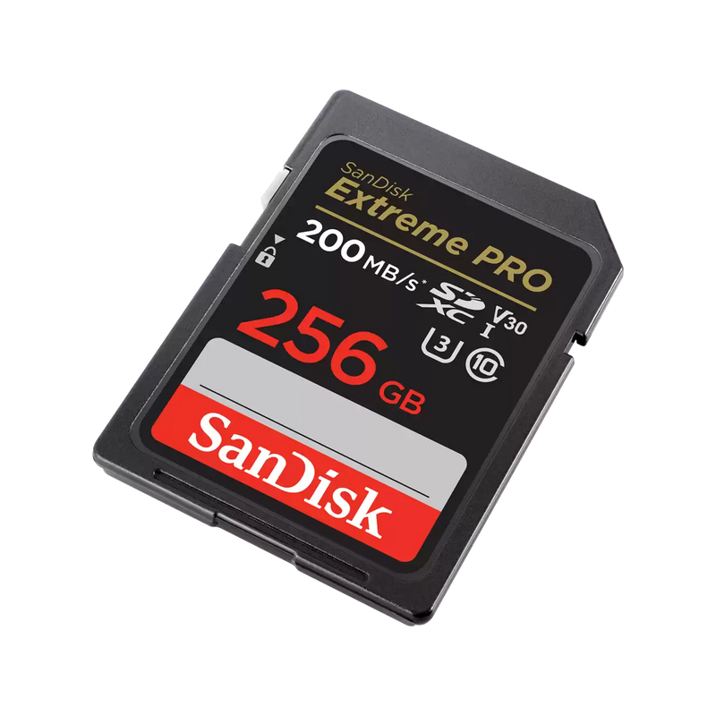 SanDisk 256GB Extreme Pro SDXC (V30, 4K/UHD, UHS-I/U3, 200R/140W MB/s) SDSDXXD-256G-GN4IN 772-4539