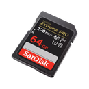 SanDisk 64GB Extreme Pro SD Card (CL10 V30 UHS-I U3 4K UHD 200MB/s) SDSDXXU-064G-GN4IN 772-4537