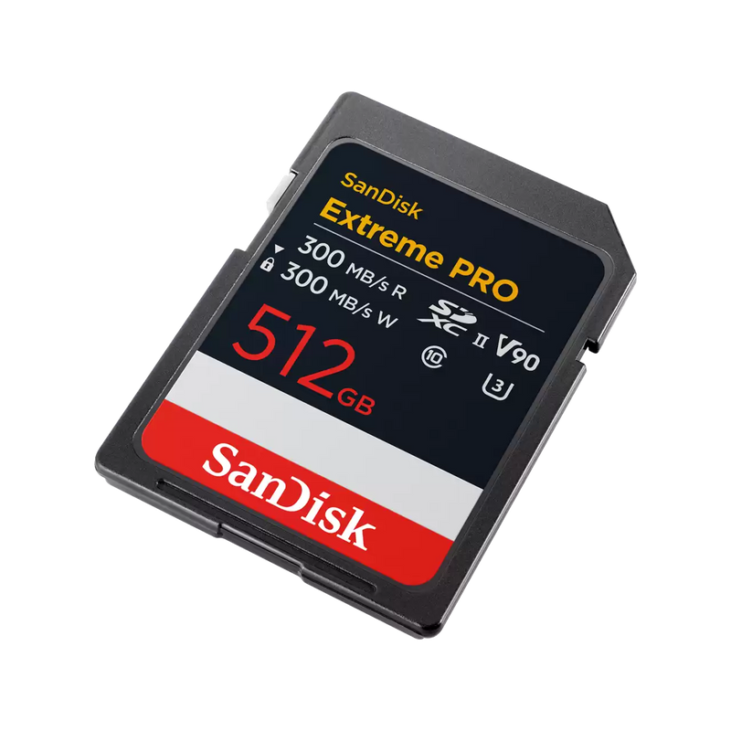 SanDisk 512GB Extreme Pro SD Card (CL10 V90 UHS-II U3 8K 300MB/s) SDSDXDM-512G-GN4IN 772-4700