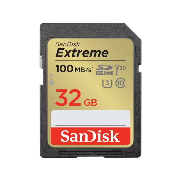 SanDisk 32GB Extreme SDHC (V30, UHS-I/U3, CL10, 100R/60W MB/s) SDSDXVT-032G-GNCIN 772-4532