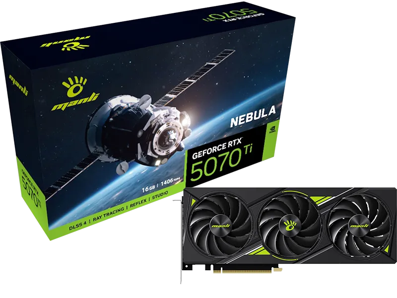Manli GeForce RTX 5070 Ti NEBULA X3 16GB GDDR7