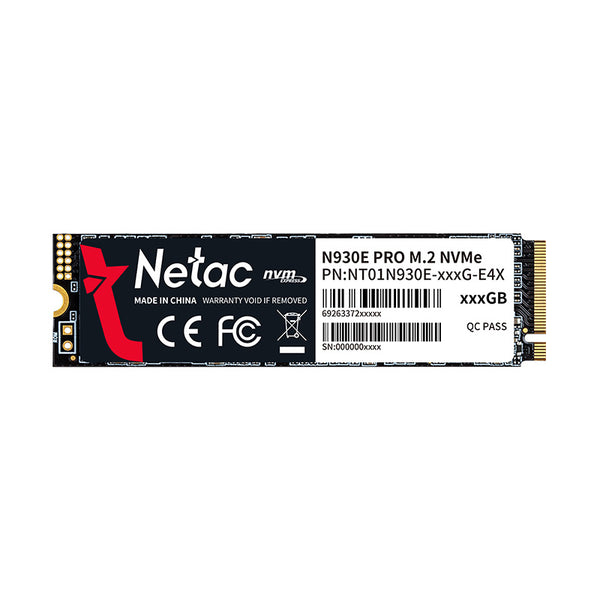 Netac 256GB N930E PRO M.2 2280 PCle Gen3 x4 NVMe SSD NT01N930E-256G-E4X