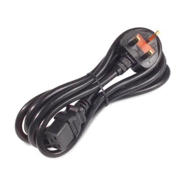 APC AP9895 Power Cord, 16A, 230V, C19 to BS1363A (UK Plug), 2.4m