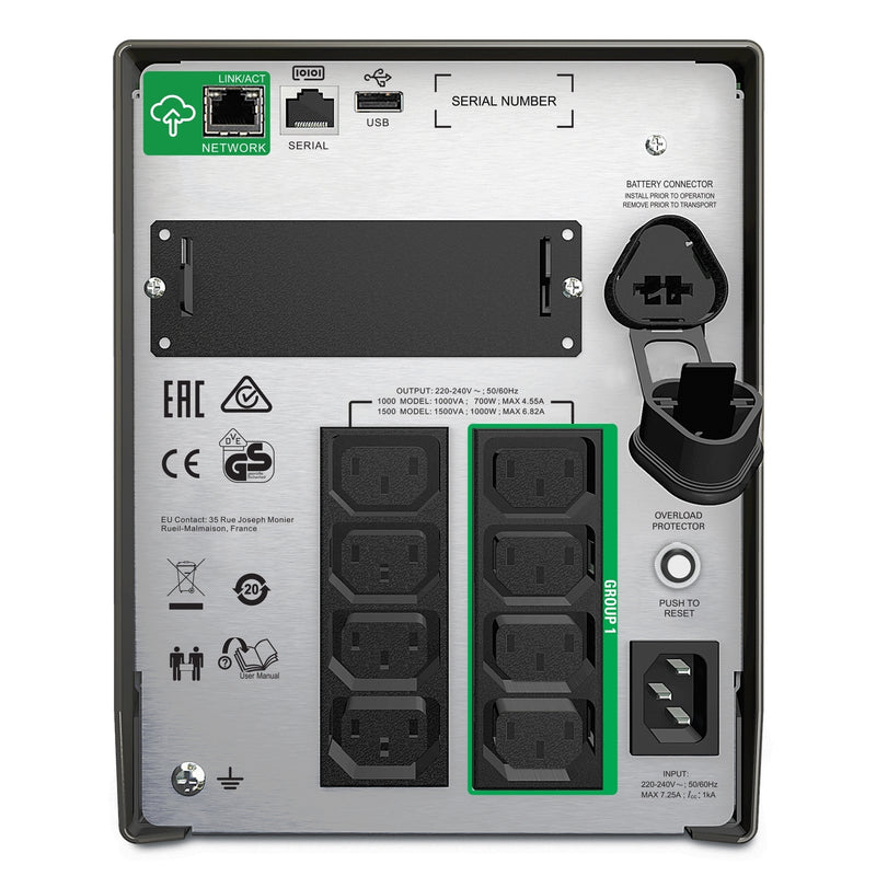 APC Smart-UPS SMT1000IC 1000VA LCD 230V with SmartConnect