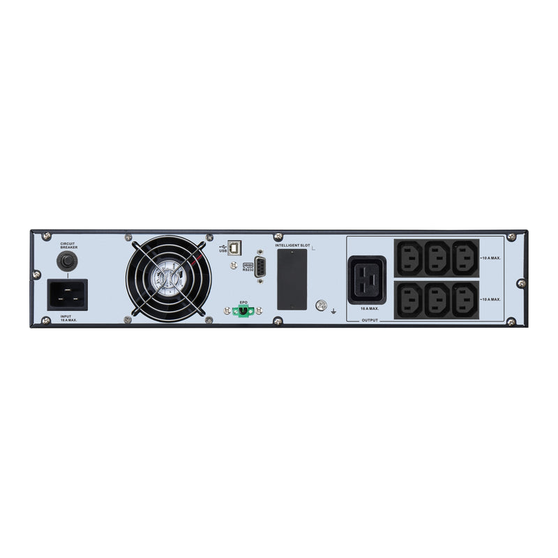 APC Easy UPS On-Line SRVL3KRIRK, 3000VA, Lithium-ion, Rack/Tower 2U, 230V, 6 IEC C13 + 1 IEC C19 outlets, Intelligent Card Slot, W/ rail kit