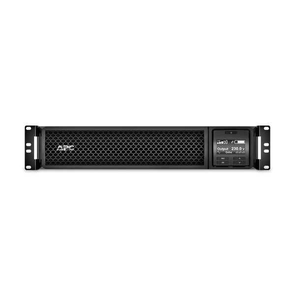 APC Smart-UPS SRT2200RMXLI -2200VA RM 230V, 2U Rackmount, On-Line, 1980Watts/2200VA, Interface Port RJ-45 Serial, Smart-Slot, Extended runtime model, Rack Height 2U, built-in bypass(SRT2200XLI / SRTRK4)
