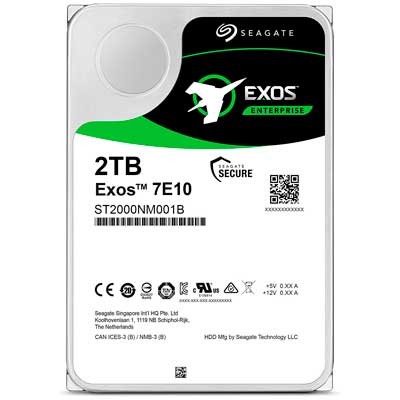 Seagate 2TB Exos 7E10 ST2000NM001B Enterprise 3.5" SAS 12Gb/s 7200rpm 256MB Cache HDD