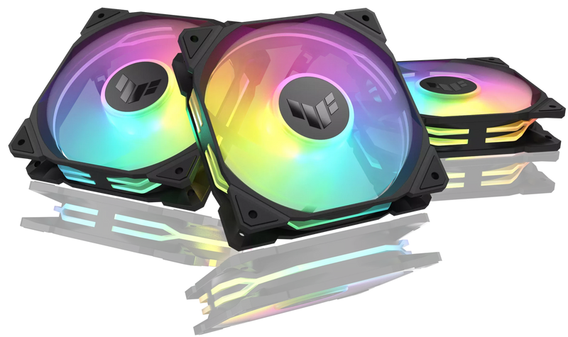ASUS TUF Gaming TR120 Reverse BLACK ARGB 12cm Case Fan - 3xFan Kit (TH-ATTR36R) 