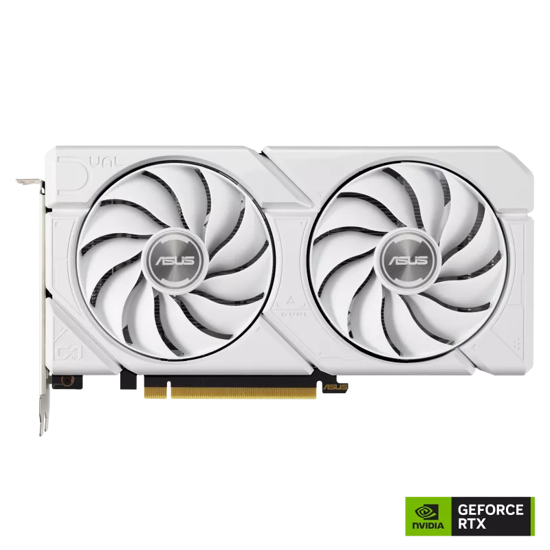 ASUS DUAL GeForce RTX 4060 Ti White OC 8GB GDDR6 EVO DUAL-RTX4060TI-O8G-EVO-WHITE (DI-E406TF8)