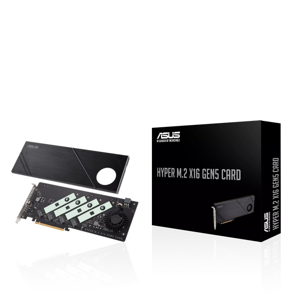 ASUS HYPER M.2 X16 GEN 5 CARD (PCIe 5.0/4.0) supports four NVMe M.2 (CI-AHM25) 