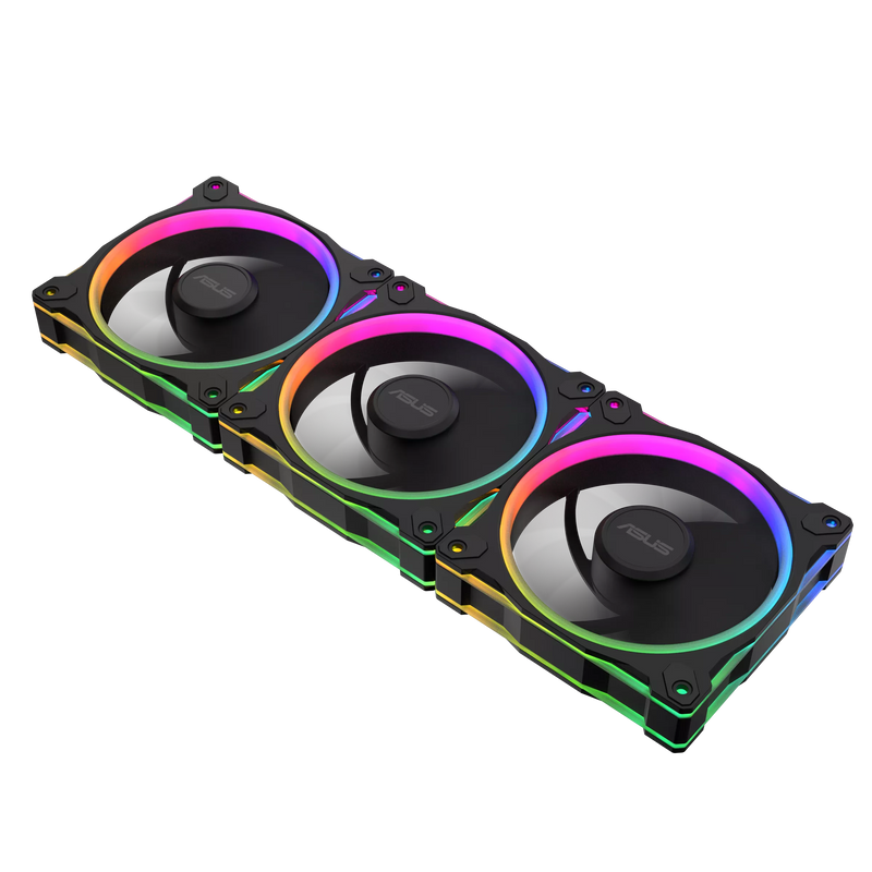 ASUS PRIME MR120 Reverse 反葉 BLACK 黑色 ARGB 12cm Case Fan - 3xFan Kit 三風扇組合 (TH-APMR36R)