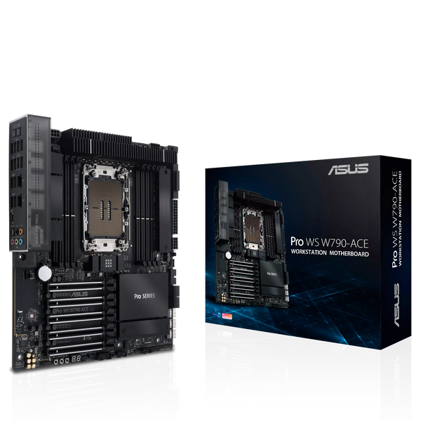 ASUS Pro WS W790-ACE Intel W790, DDR5, LGA 4677 CEB Workstation Motherboard (MB-AW79PA)