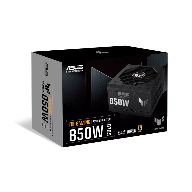 ASUS 850W TUF-GAMING-850G ATX 3.0 80Plus Gold Full Modular Power Supply (PS-ATGG850)